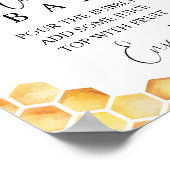 Bee Mimosa Bar Sign Poster (Ecke)