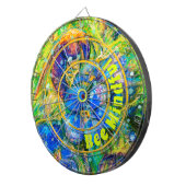 Bee Mindful & Vergiss-me-not-Blume Dartscheibe (Vorderseite rechts)