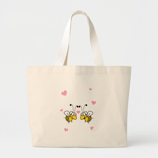 Bee Mine Bag Jumbo Stoffbeutel (Vorne)