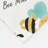 Bee Mine Bumblebee Muster Fleecedecke (Ecke)