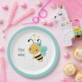 Bee Mine Bumblebee Yellow Black Pappteller (Party)