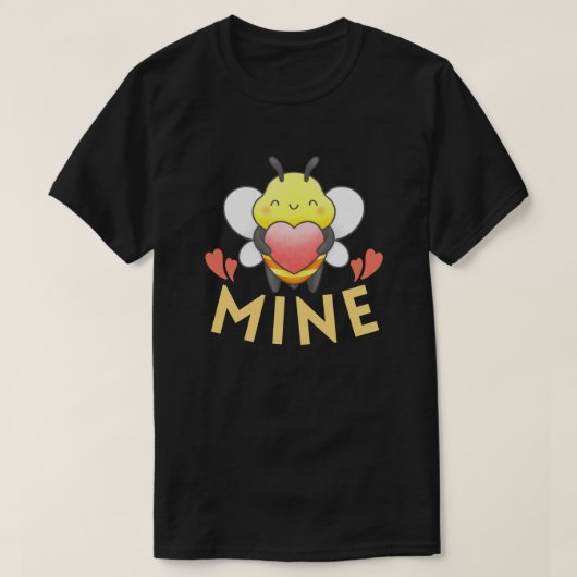 BEE MINE - FUNNY VALENTINE DAY T-Shirt (Design vorne)