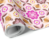 Bee Mine Geschenkpapier (Rolleneckpunkt)