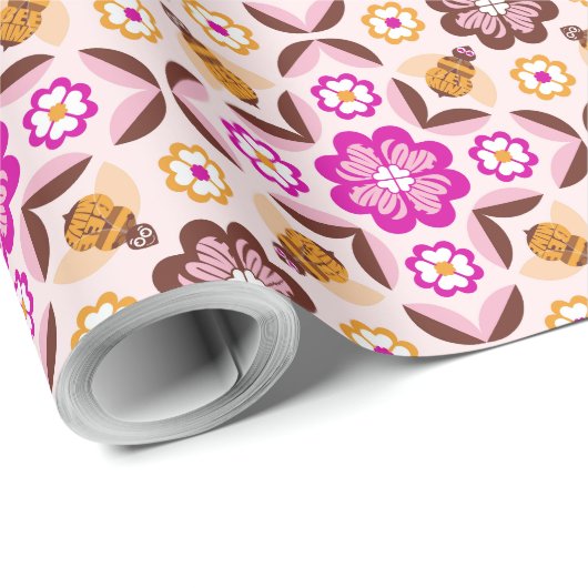 Bee Mine Geschenkpapier (Rolleneckpunkt)