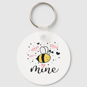 Bee Mine Girls Valentinstag Shirt Valentine Gesche Schlüsselanhänger