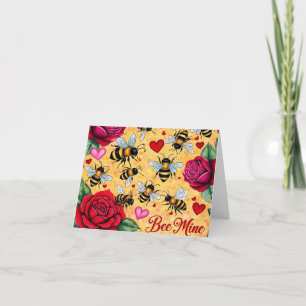 Bee Mine Golden Honey Liebe Feiertagskarte
