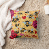 Bee Mine Golden Honey Liebe Kissen (Decke)