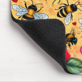 Bee Mine Golden Honey Liebe Mousepad (Ecke)