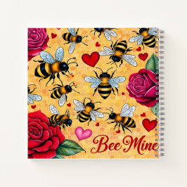Bee Mine Golden Honey Liebe Notizblock