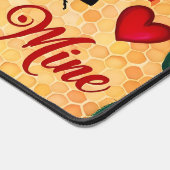 Bee Mine Golden Honey Liebe Schreibtischunterlage (Ecke)