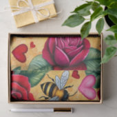 Bee Mine Golden Honey Liebe Seidenpapier (Geschenk)