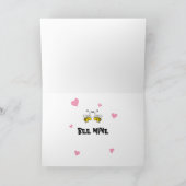 Bee Mine Grußkarte Karte (Innenseite)