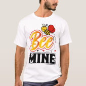Bee Mine Heart Teacher T-Shirt (Vorderseite)