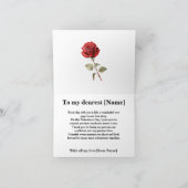 Bee Mine Liebe Buzz Design Feiertagskarte (Innenseite)