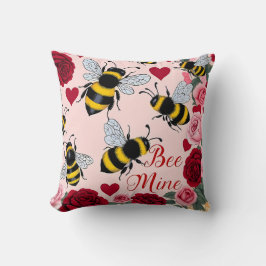 Bee Mine Liebe Buzz Design Kissen