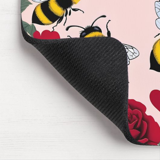 Bee Mine Liebe Buzz Design Mousepad (Ecke)