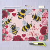 Bee Mine Liebe Buzz Design Seidenpapier (Handwerk)