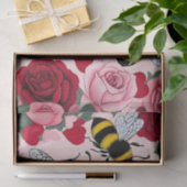 Bee Mine Liebe Buzz Design Seidenpapier (Geschenk)