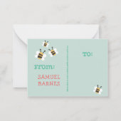 BEE MINE MITTEILUNGSKARTE (Rückseite)