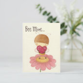 Bee Mine Postcard Postkarte (Stehend Vorderseite)