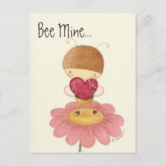 Bee Mine Postcard Postkarte (Vorderseite)