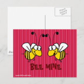 Bee Mine Postcard Postkarte (Vorne/Hinten)