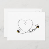 Bee Mine Postkarte (Vorne/Hinten)