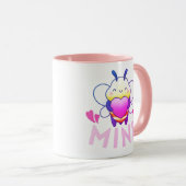 BEE MINE - SEI MEIN FUNNY VALENTINE TAG TASSE (VorderseiteRechts)