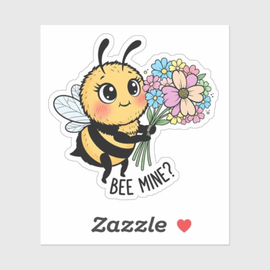 Bee Mine? Sticker (Blatt)