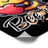 Bee Mine Sticker Poster (Ecke)