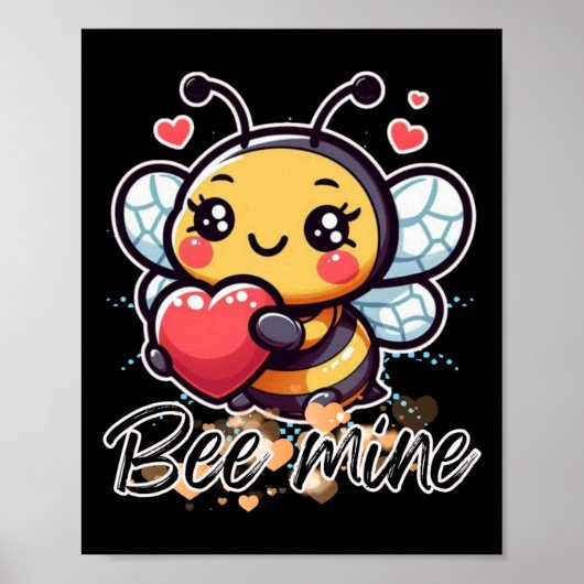 Bee Mine Sticker Poster (Vorne)