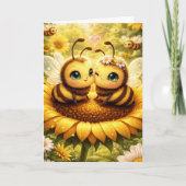 BEE Mine Sunflower Karte (Vorderseite)