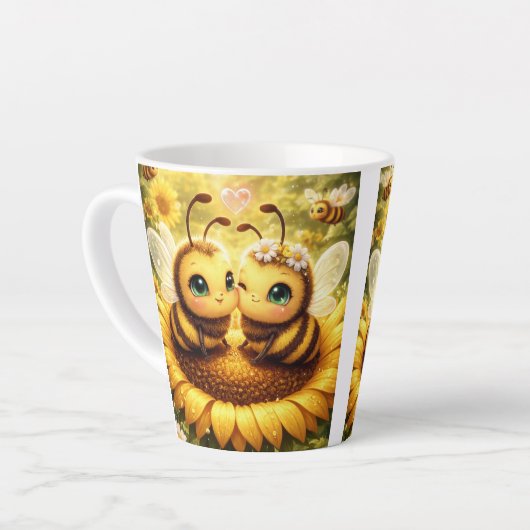 BEE Mine Sunflower Milchtasse (Linke Ecke)