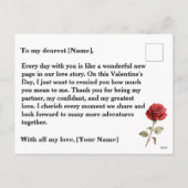 Bee Mine Sweet Honeycomb Blooms Feiertagspostkarte (Rückseite)