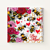 Bee Mine Sweet Honeycomb Blooms Notizblock (Rückseite)