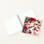 Bee Mine Sweet Honeycomb Blooms Notizblock (Innenseite)