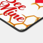 Bee Mine Sweet Honeycomb Blooms Schreibtischunterlage (Ecke)