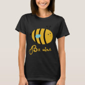 Bee Mine Valenties Day Bees Apparel Girls Boys T-Shirt (Vorderseite)