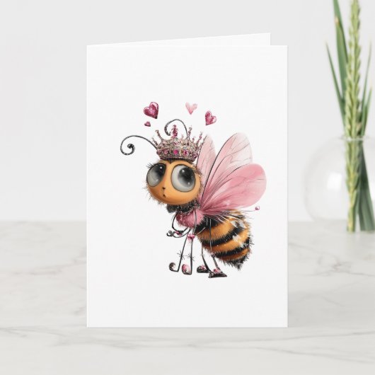 Bee Mine Valentine Card Karte (Vorderseite)