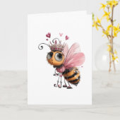 Bee Mine Valentine Card Karte (Gelbe Blume)