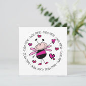 Bee Mine Valentine Feiertagskarte (Stehend Vorderseite)