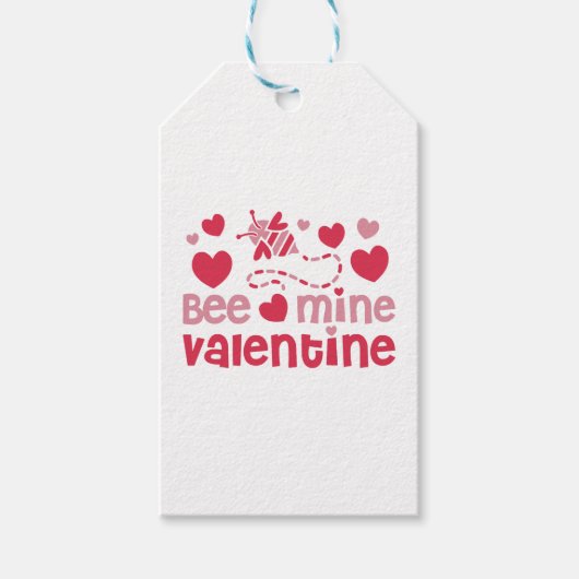 Bee Mine Valentine Geschenkanhänger (Vorderseite)