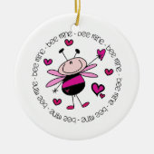 Bee Mine Valentine Keramik Ornament (Vorne)