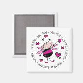 Bee Mine Valentine Magnet (Vorderseite/Rückseite)