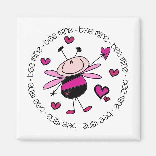 Bee Mine Valentine Magnet (Vorne)