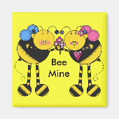 Bee Mine Valentine Magnete Magnet (Vorne)