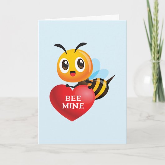 Bee Mine Valentine Pub Karte (Vorderseite)