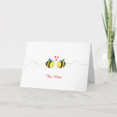 Bee Mine Valentine's Day Card Karte (Vorderseite)