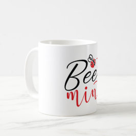 Bee Mine Valentine's Day Liebe Herzromantisch Kaffeetasse