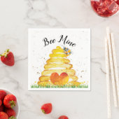 Bee Mine Valentine's Day Serviette (Beispiel)